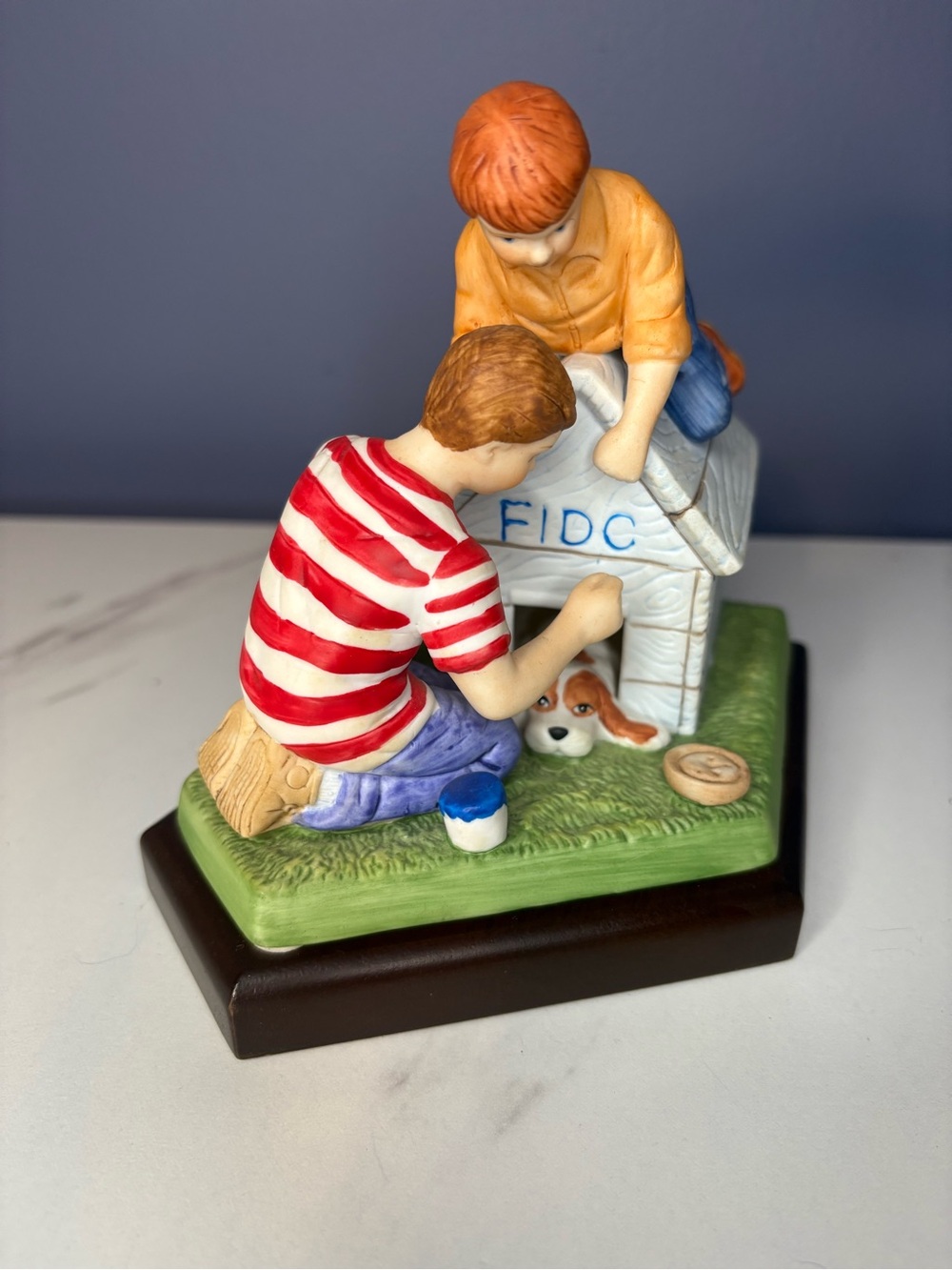 Vintage 1986 Norman Rockwell A Home for Fido’ Porcelain Figurine